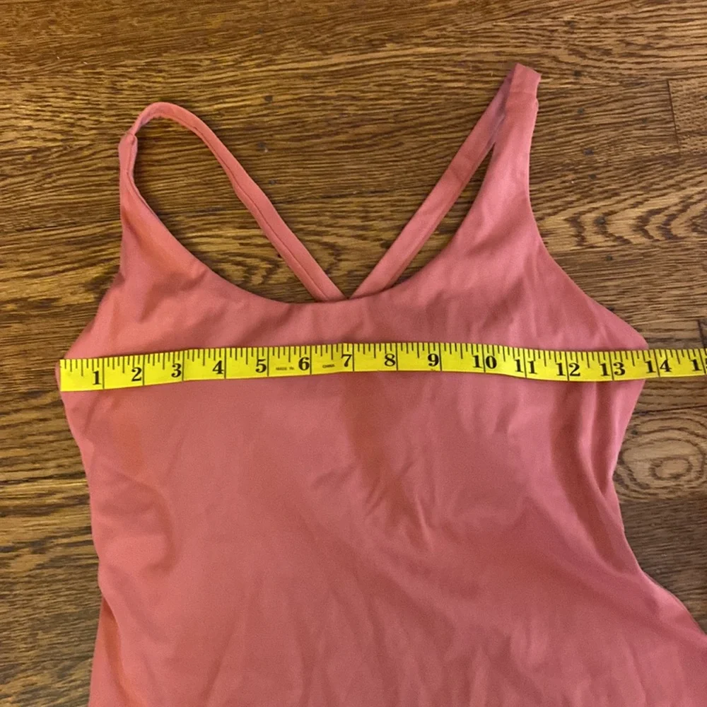 SAVVI Retired Small Peach Cross Back Padded Shelf Bra KUMA Tank Top - Picture 6 of 11